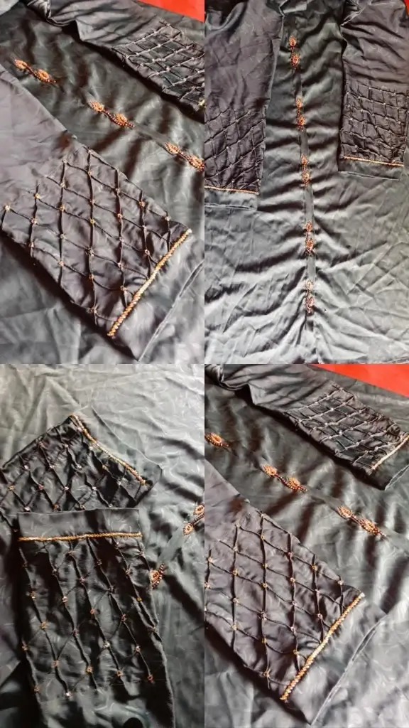 Habaya Front With Hands Work