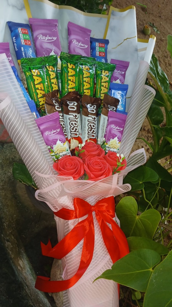 Chocolates, Flowers Bouquet