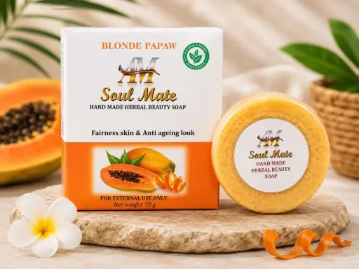 Am Soul Mate Blonde Papaw Handmade Herbal Beauty Soap