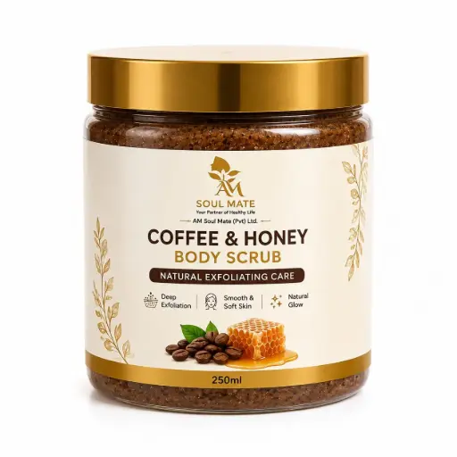 Am Soul Mate Coffee & Honey Body Scrubber