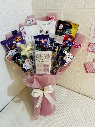 Accessories And Chocolate Bouquet